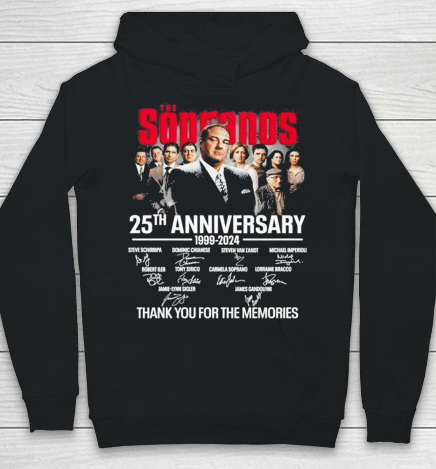 The Sopranos 25Th Anniversary 1999 2024 Thank You For The Memories Signatures Hoodie