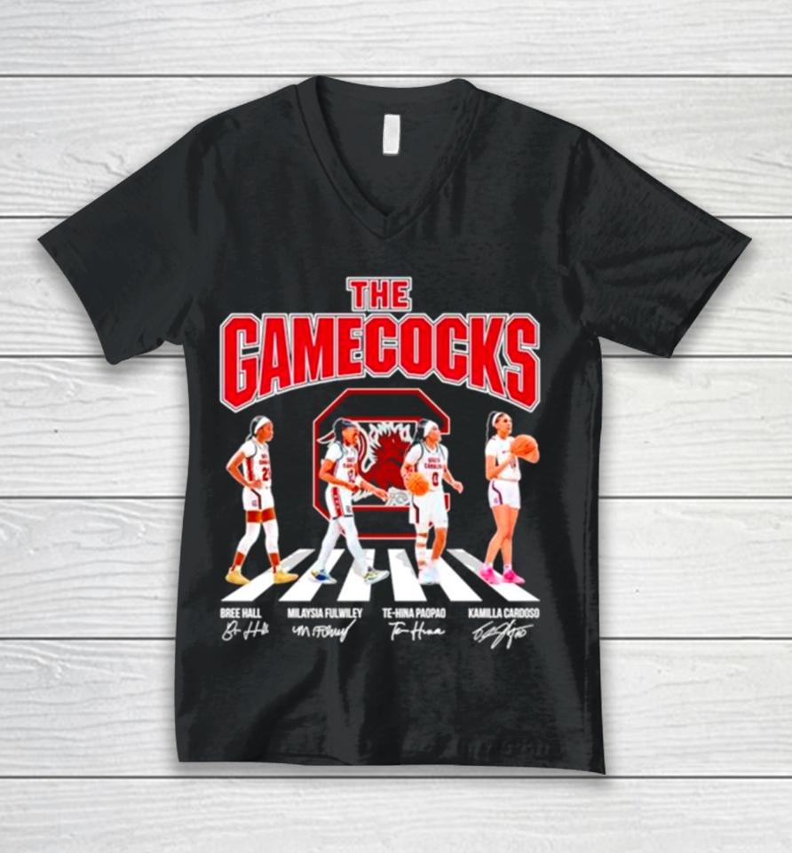 The South Carolina Gamecocks Abbey Road Signatures Unisex V-Neck T-Shirt