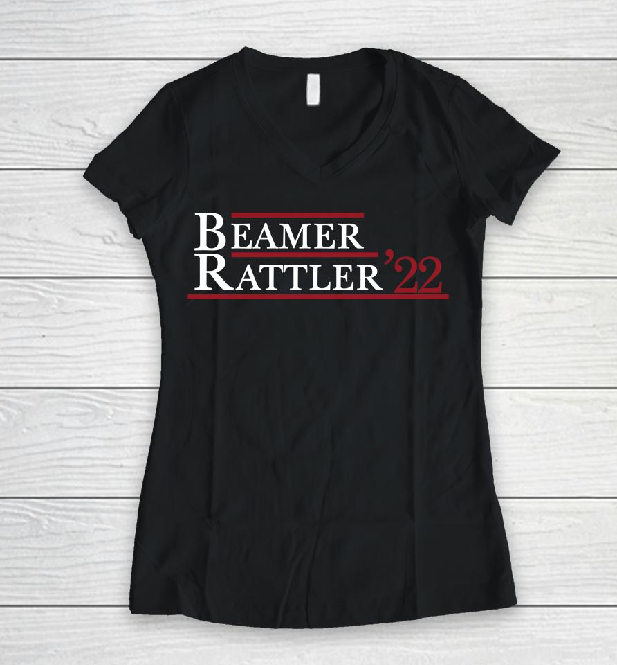 The Spurs Up Show Store Beamer Rattler 22 Women V-Neck T-Shirt