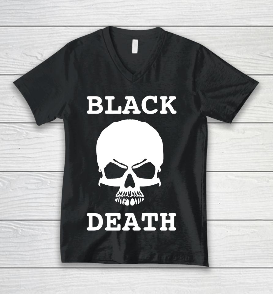 The Spurs Up Show Store Black Death Unisex V-Neck T-Shirt
