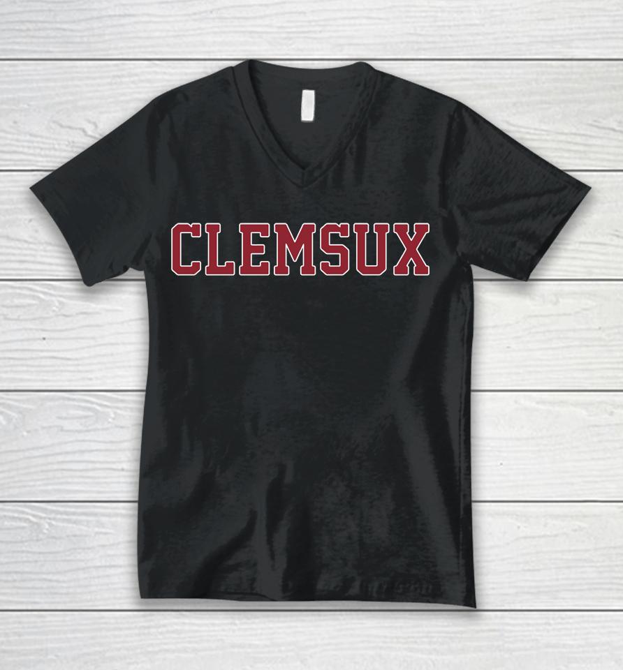 The Spurs Up Show Store Clemsux Unisex V-Neck T-Shirt