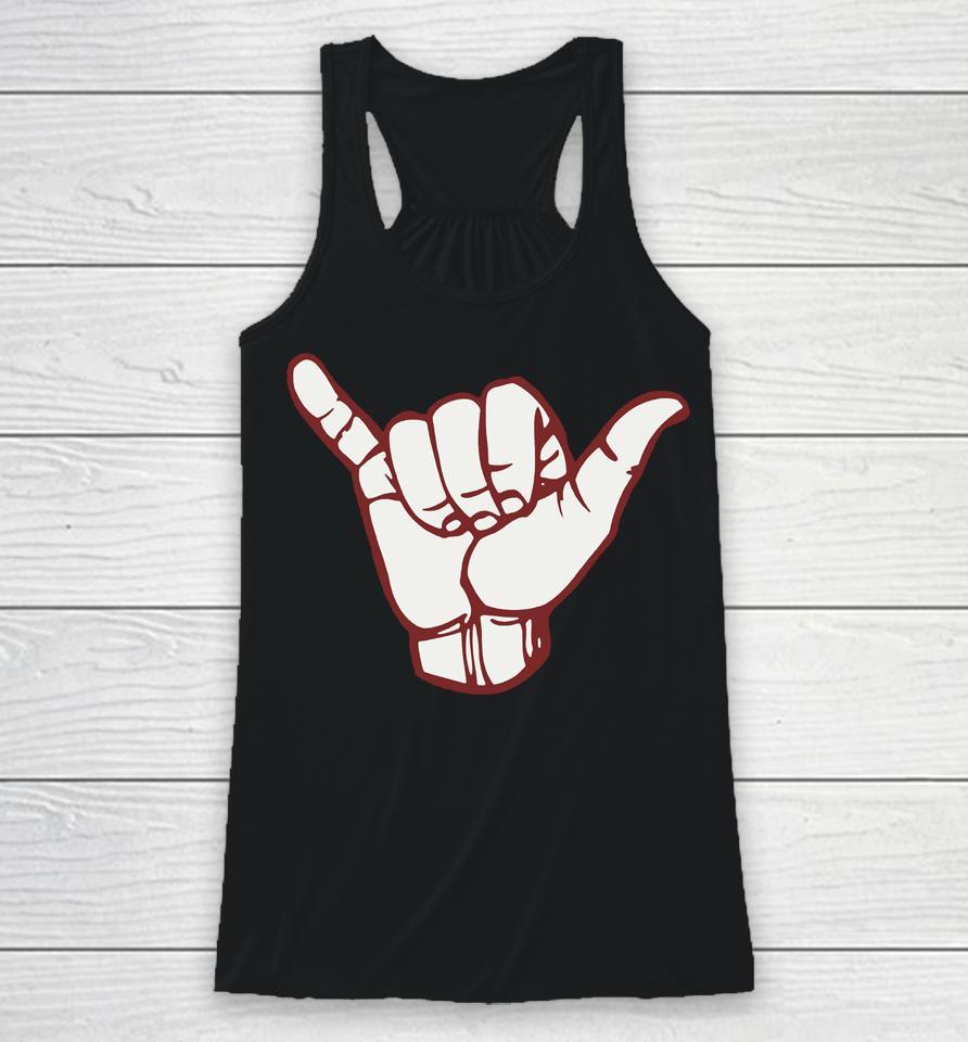 The Spurs Up Show Store Hand Logo Black Toddler Racerback Tank