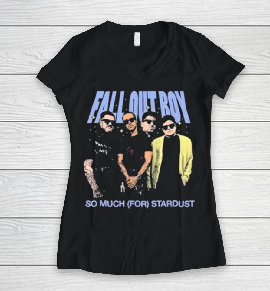 The Stars Fall Out Boy Stardust Band Photo Women V-Neck T-Shirt