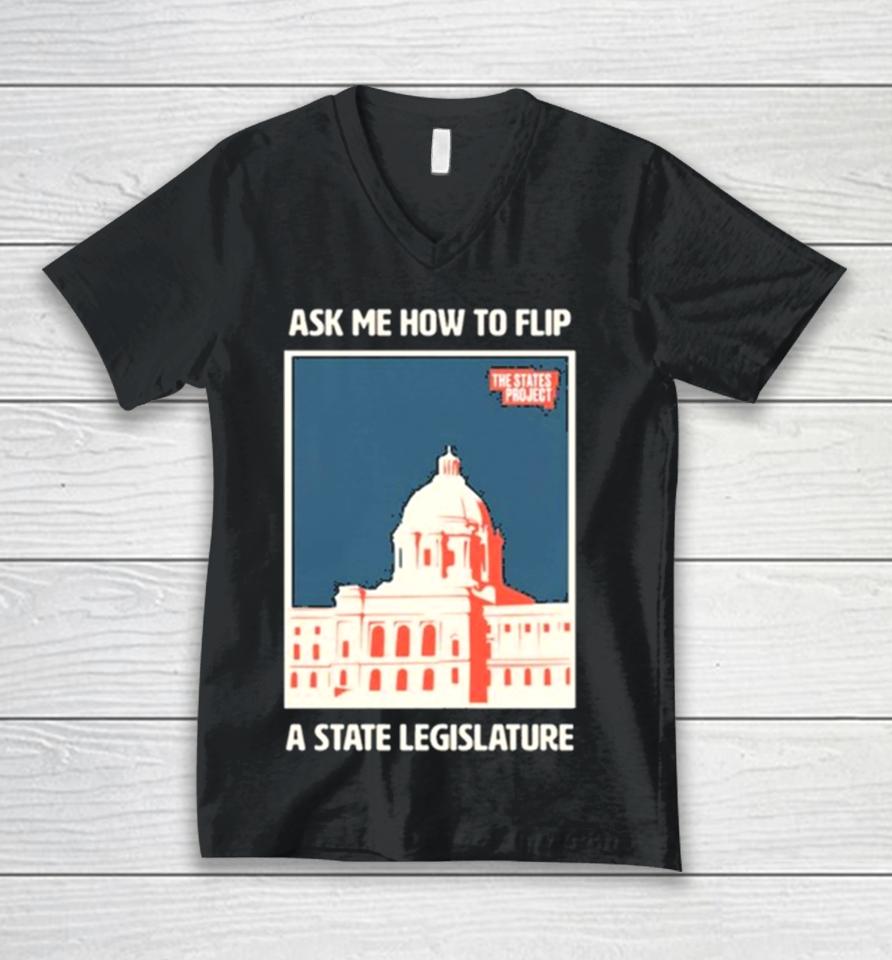 The States Project Ask Me Unisex V-Neck T-Shirt