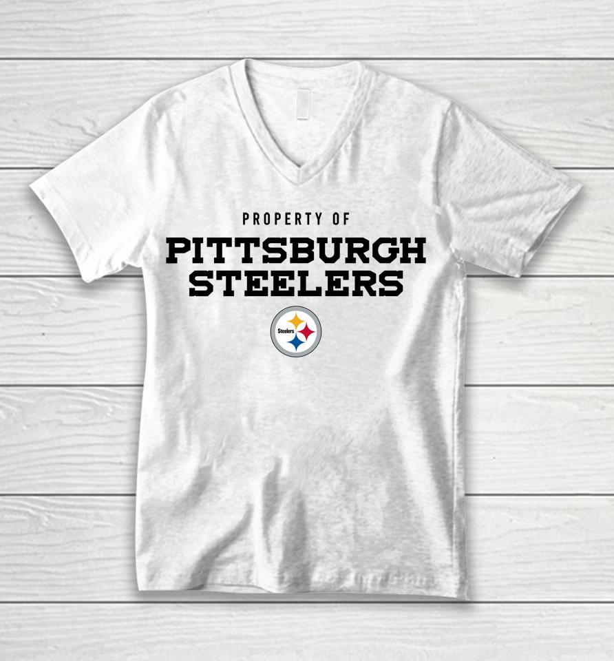 The Steelers Pro Property Of Pittsburgh Steelers Unisex V-Neck T-Shirt