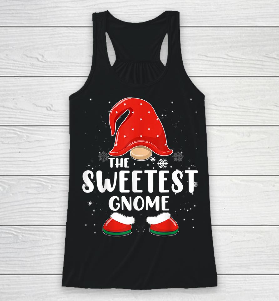The Sweetest Gnome Christmas Racerback Tank