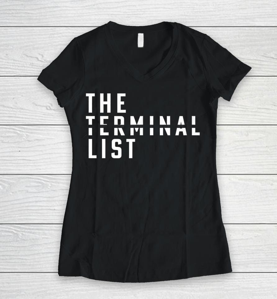 The Terminal List Women V-Neck T-Shirt