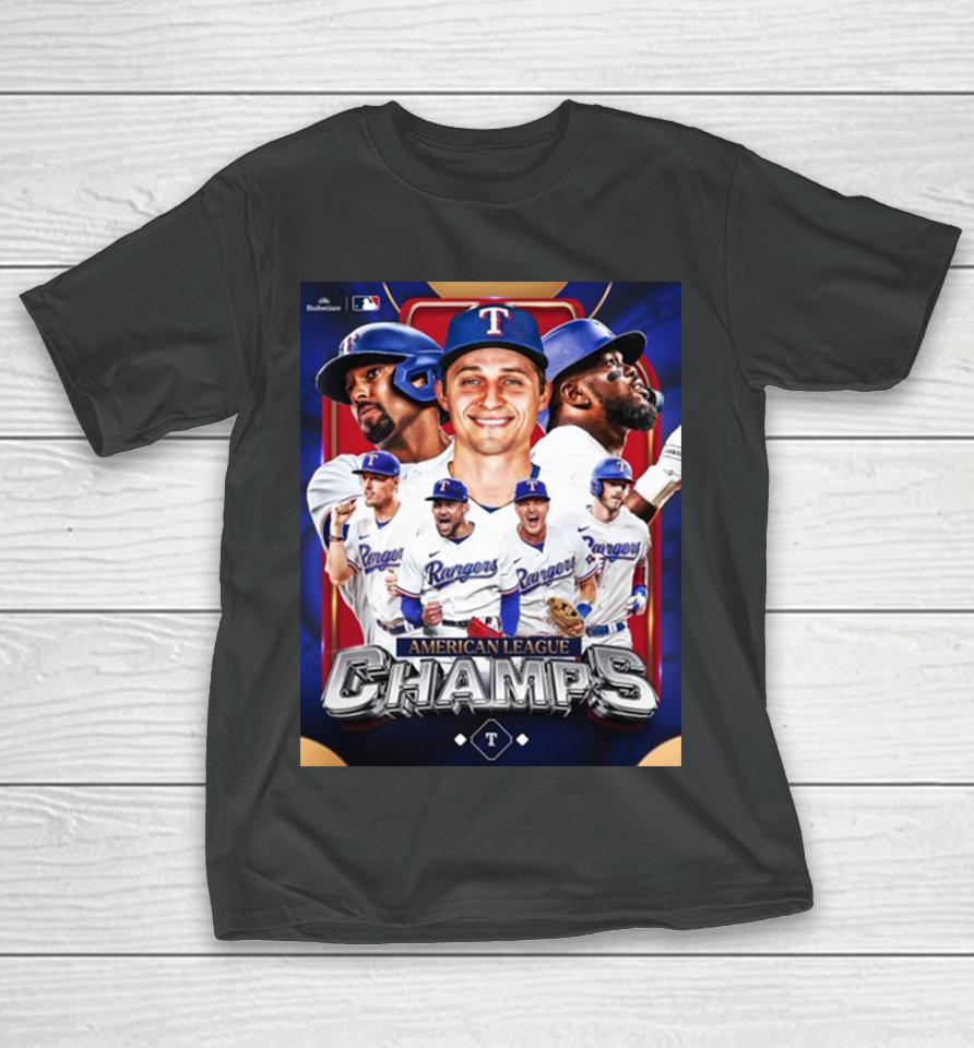 The Texas Rangers Are Going To The Mlb 2023 World Series Clinched American League Champions T-Shirt