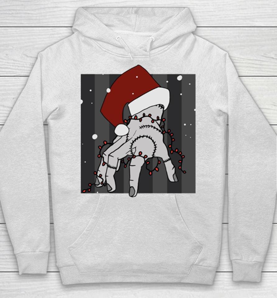 The Thing Christmas From Wednesday Hoodie