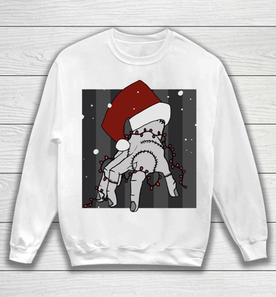 The Thing Christmas From Wednesday Sweatshirt