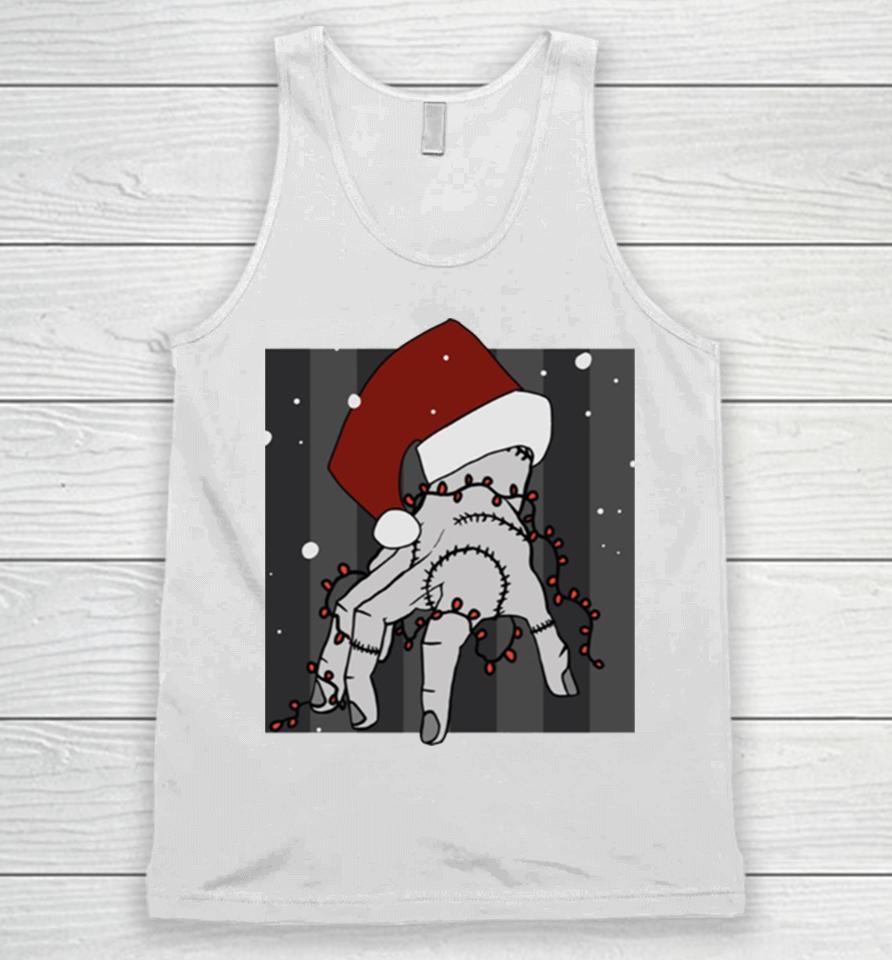 The Thing Christmas From Wednesday Unisex Tank Top