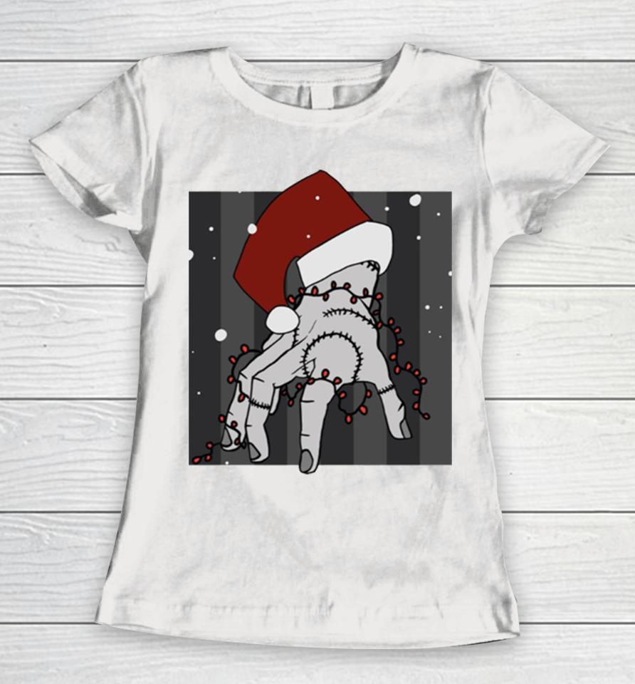 The Thing Christmas From Wednesday Women T-Shirt
