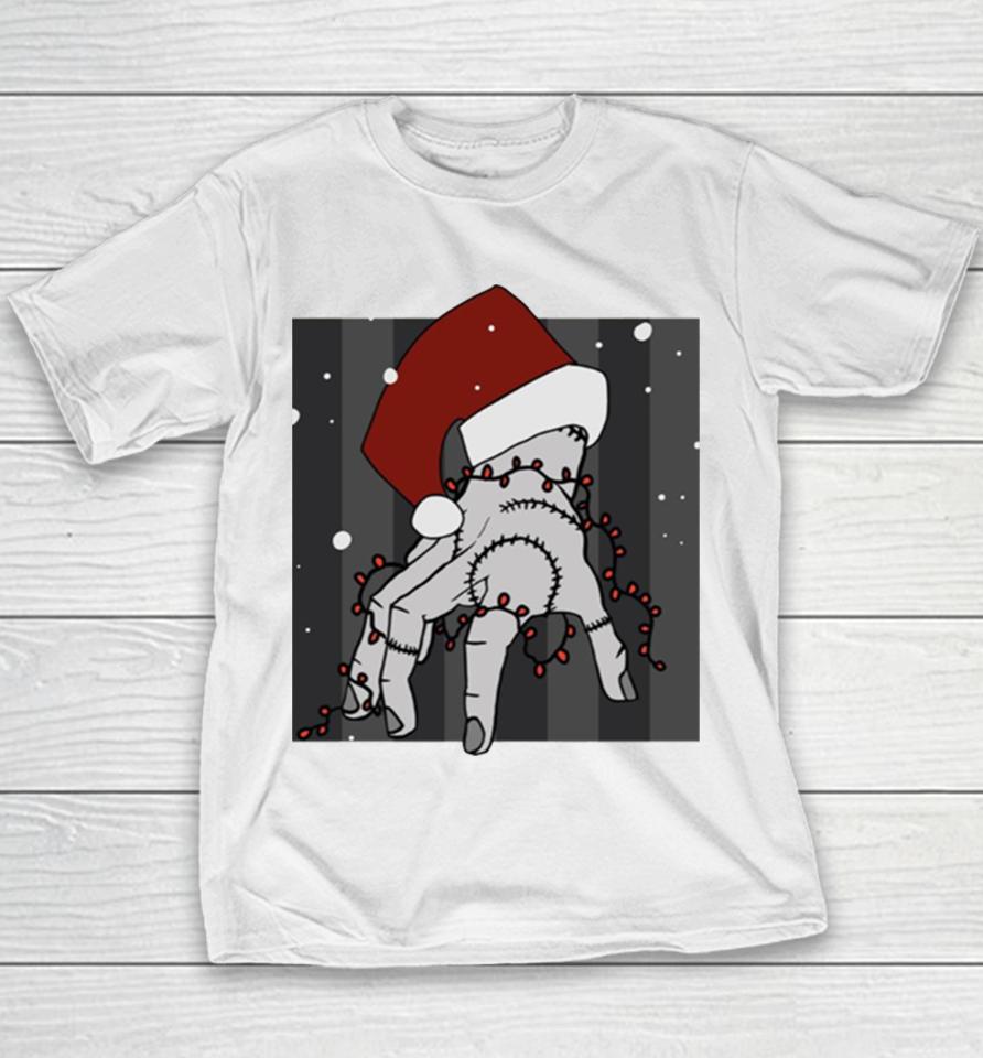 The Thing Christmas From Wednesday Youth T-Shirt