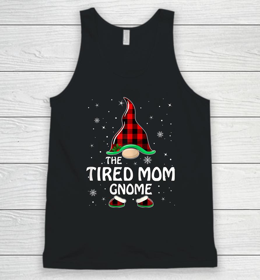 The Tired Mom Gnome Christmas Unisex Tank Top