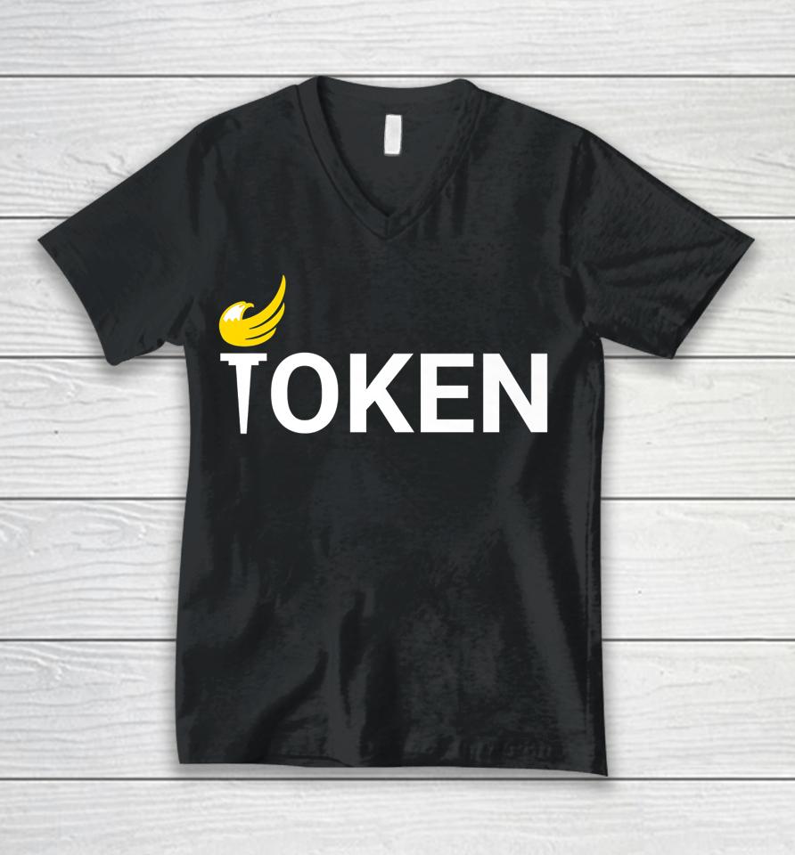 The Token Libertarian Of The Group Unisex V-Neck T-Shirt
