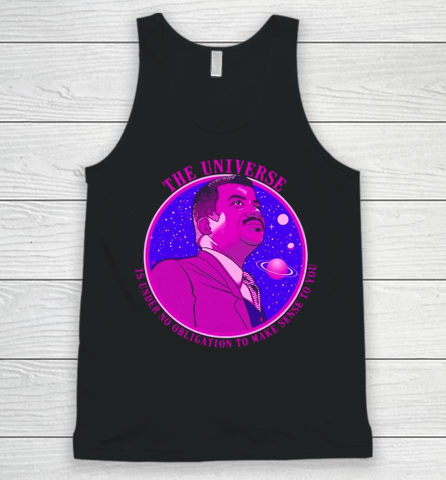 The Universe Nerdy Science Ndgt Neil Tyson Quote Unisex Tank Top