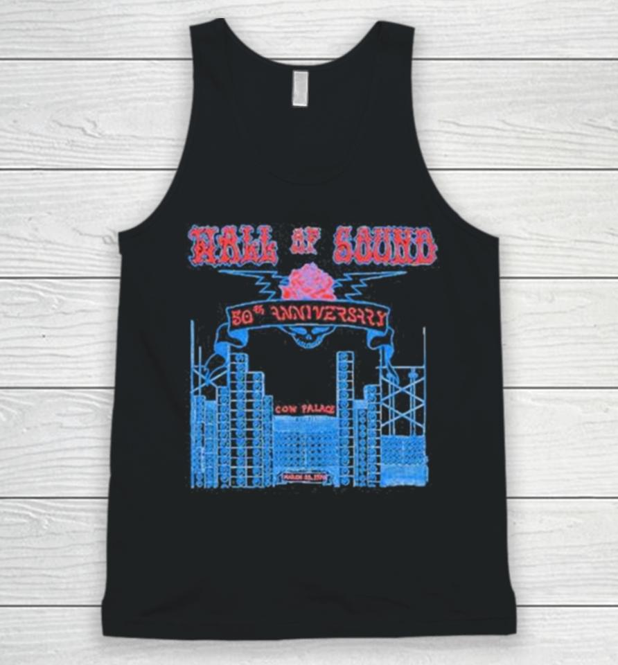 The Wall Of Sound 50Th Anniversary Cow Palace March 23 1974 Unisex Tank Top