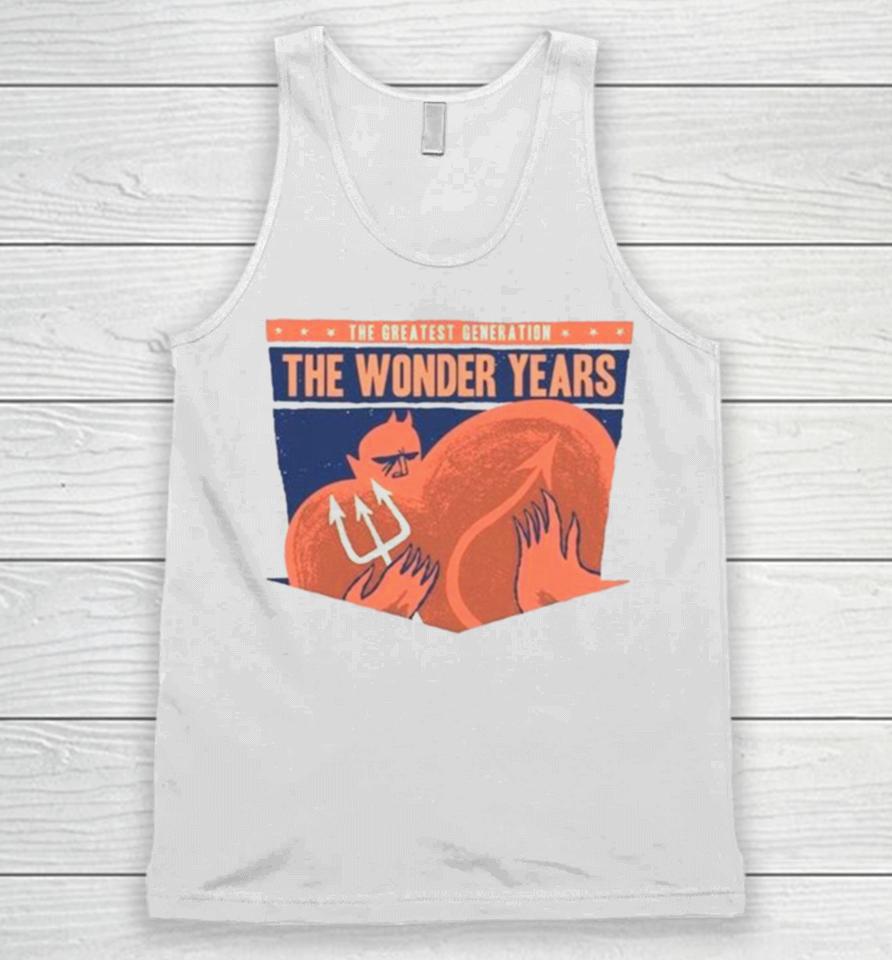 The Wonder Years The Greatest Generation 2023 Tour Unisex Tank Top