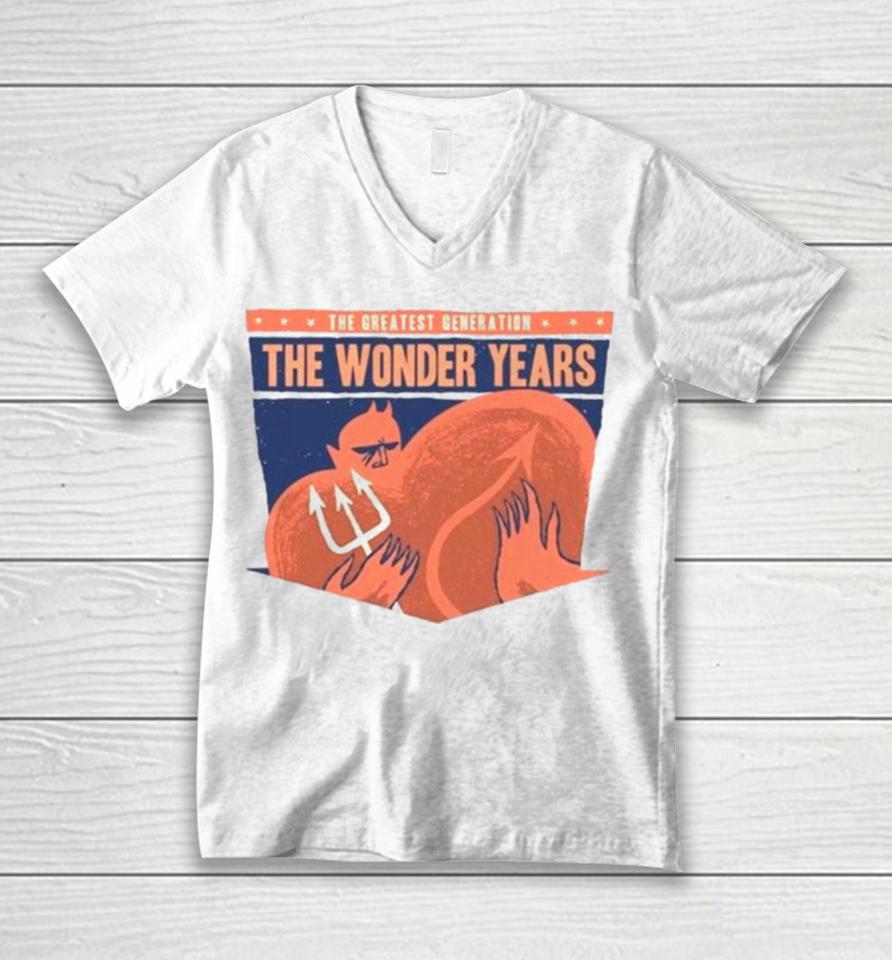 The Wonder Years The Greatest Generation 2023 Tour Unisex V-Neck T-Shirt
