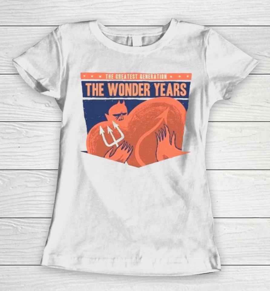 The Wonder Years The Greatest Generation 2023 Tour Women T-Shirt