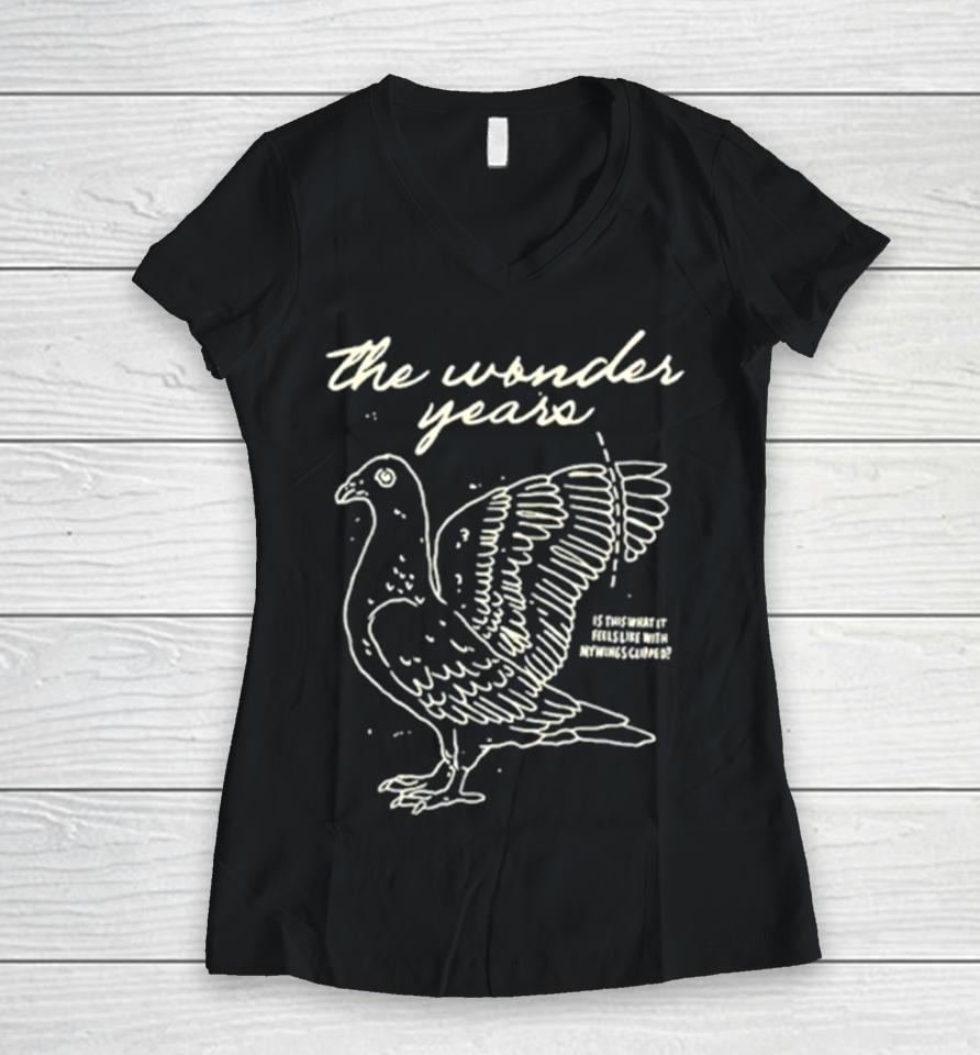 The Wonder Years Wings Clipped Women V-Neck T-Shirt