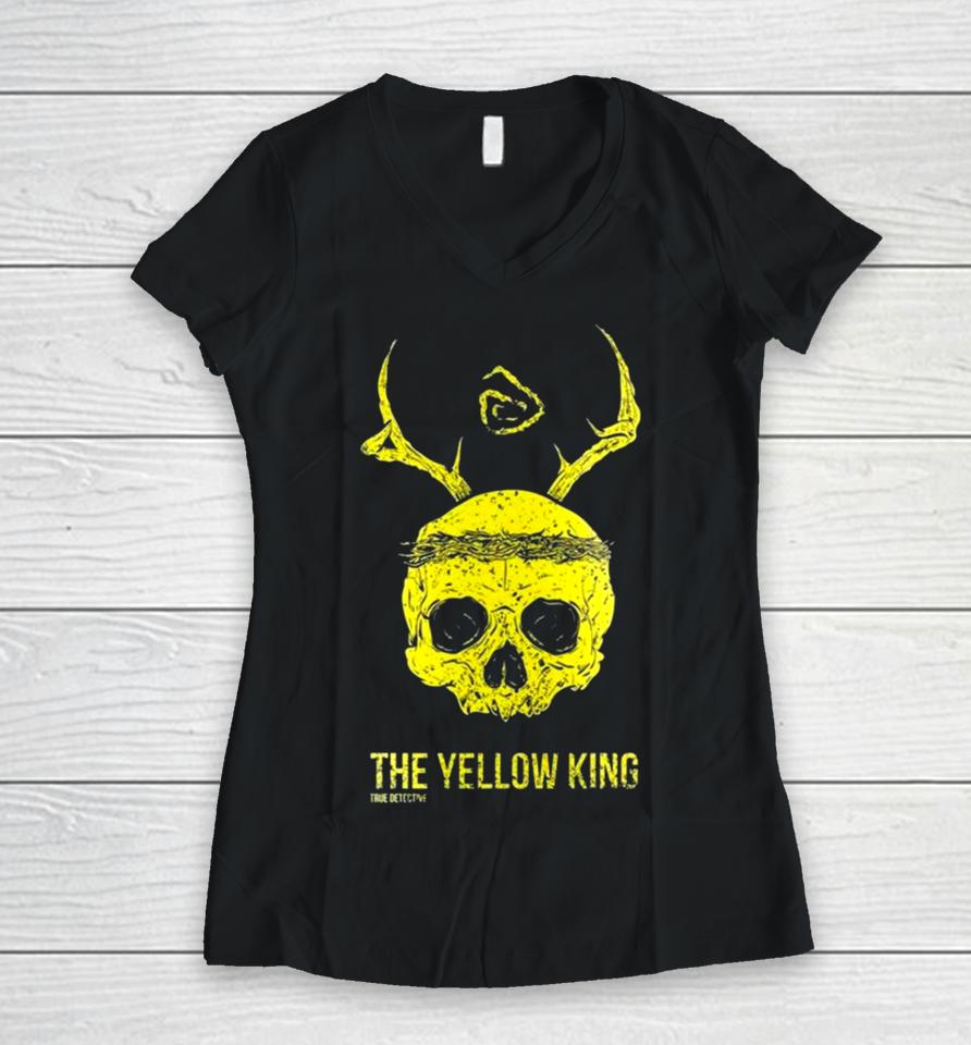 The Yellow King True Detective Women V-Neck T-Shirt