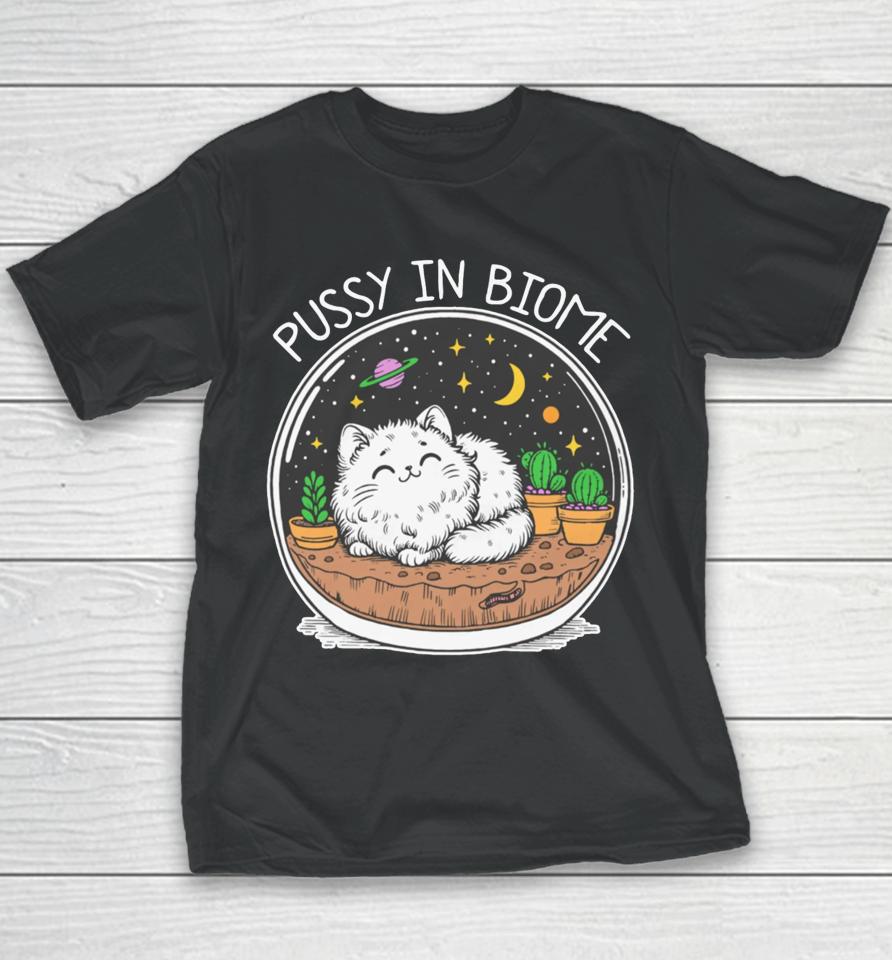Thegoodshirts Store Pussy In Biome Youth T-Shirt