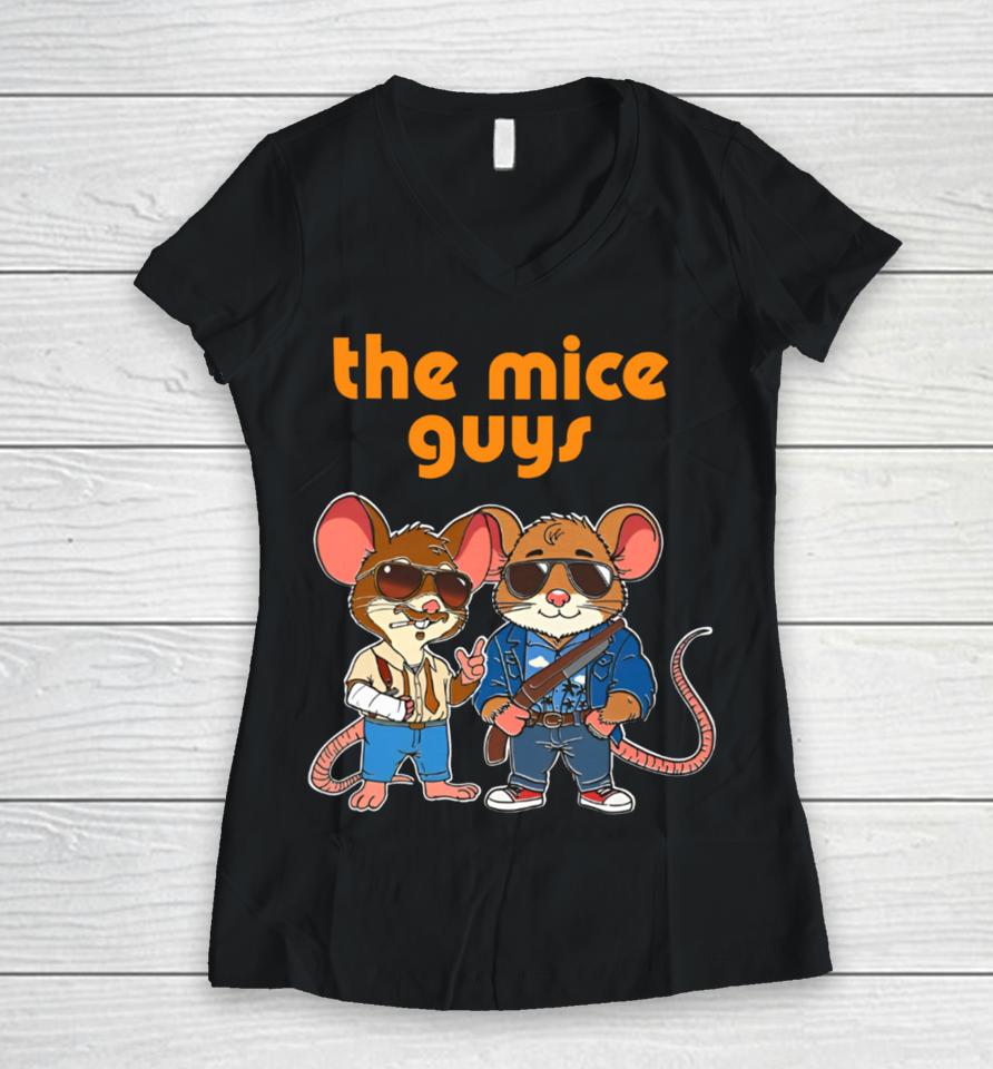 Thegoodshirts Store The Mice Guys Women V-Neck T-Shirt