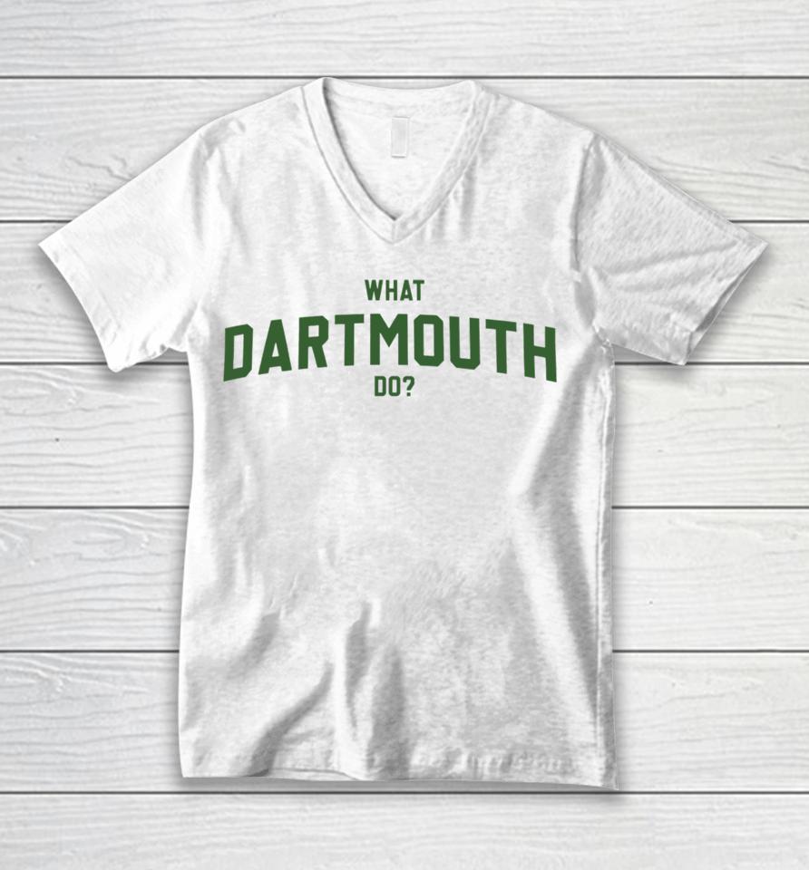 Thegoodshirts What Dartmouth Do Unisex V-Neck T-Shirt