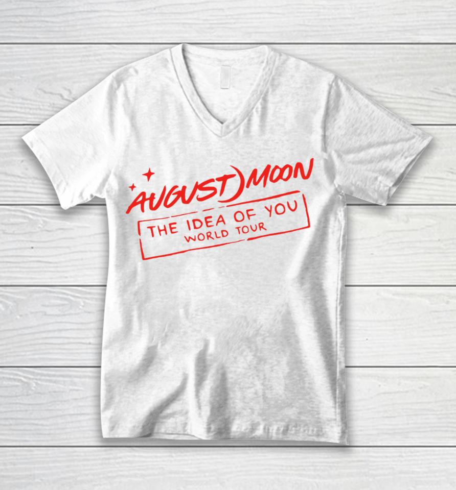 Thehenryfox August Moon The Idea Of You World Tour Unisex V-Neck T-Shirt
