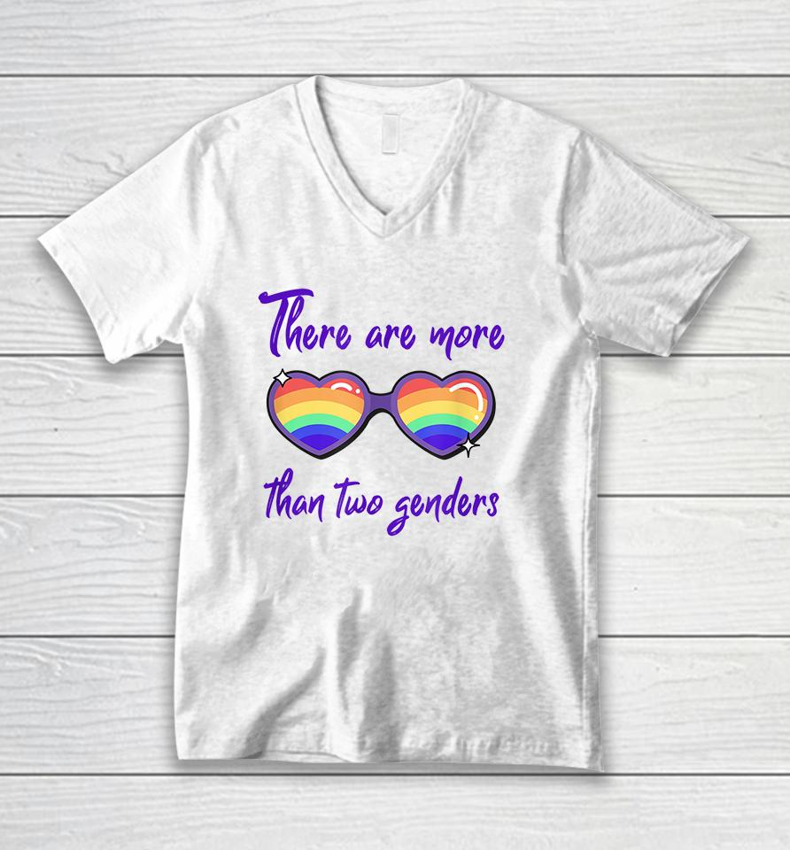 There Are More Than 2 Genders Unisex V-Neck T-Shirt