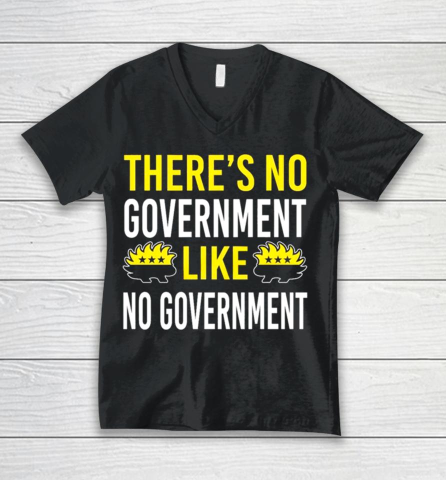 There’s No Government Like No Government Ancap Unisex V-Neck T-Shirt