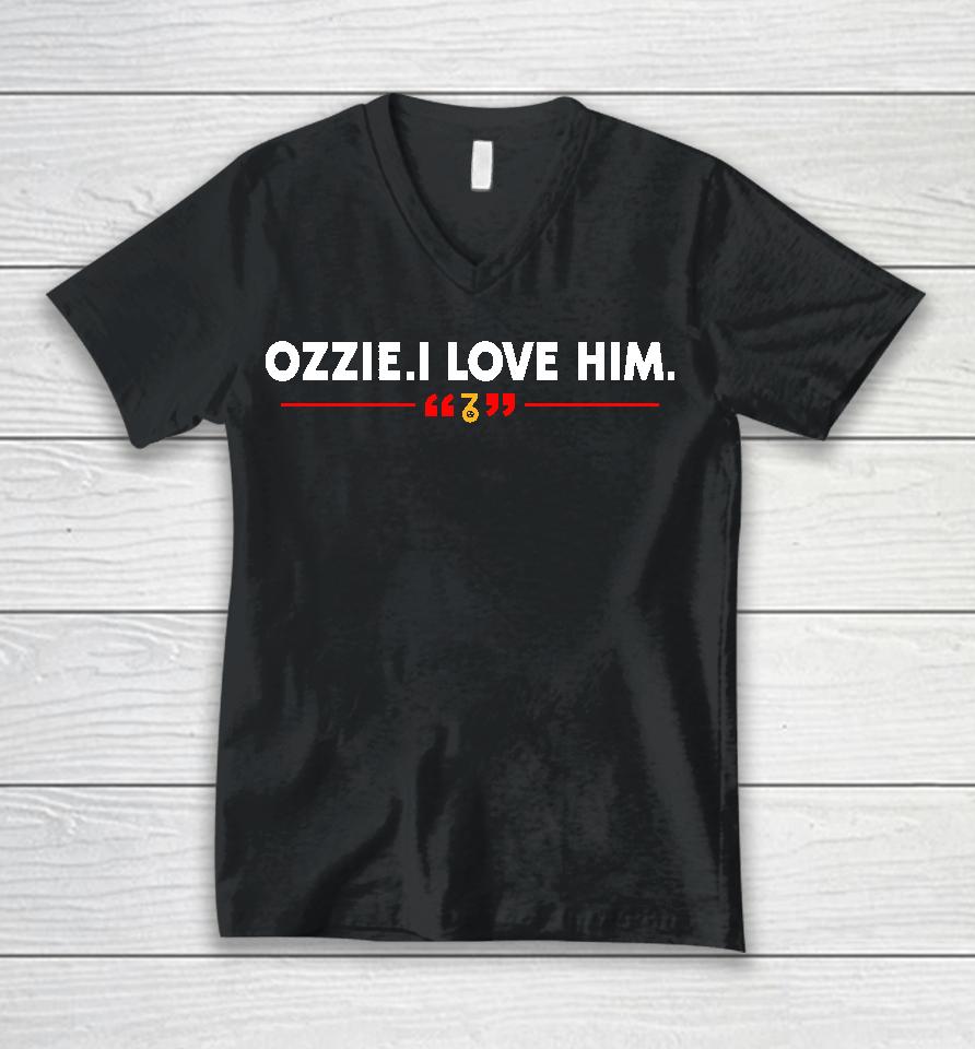 Thesevensix Ozzie I Love Him Unisex V-Neck T-Shirt