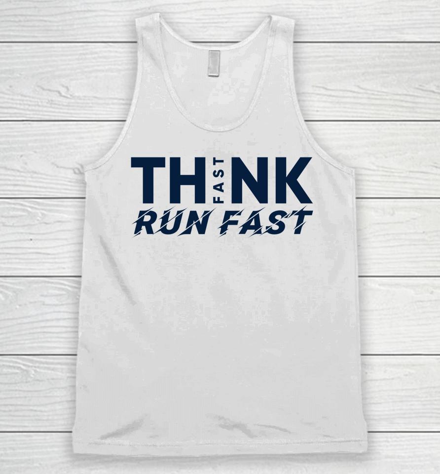Think Fast Run Fast Unisex Tank Top
