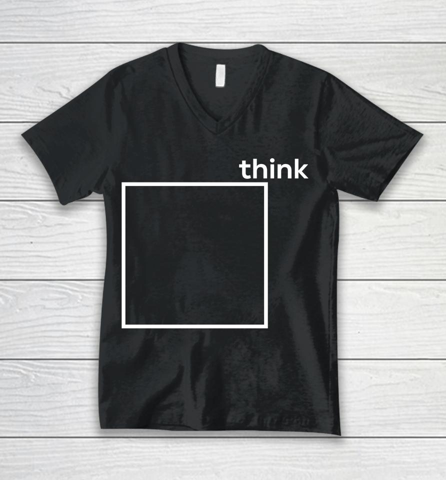 Think Outside The Box Unisex V-Neck T-Shirt