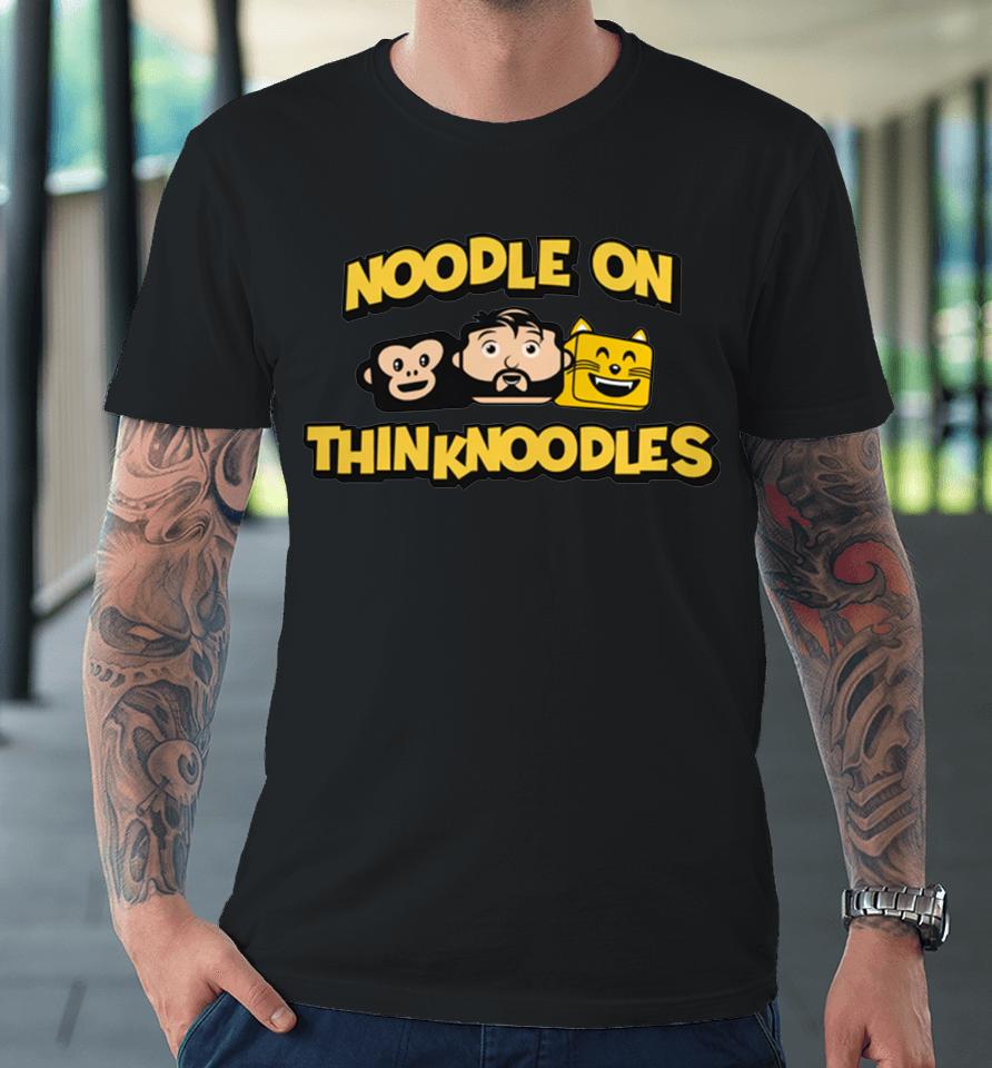 Thinknoodles Merch Noodle On Thinknoodles Premium T-Shirt