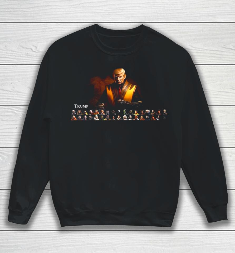 This Celebrity Mortal Kombat 1 Concept With Donald Trump Sweatshirt