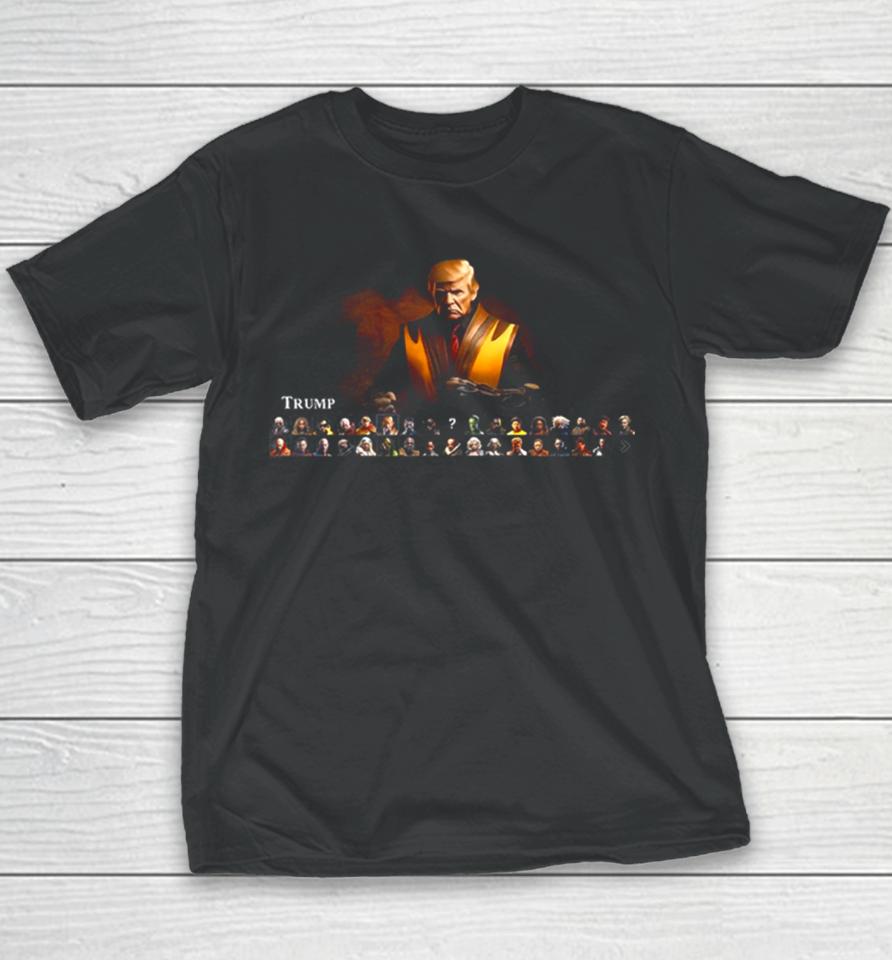 This Celebrity Mortal Kombat 1 Concept With Donald Trump Youth T-Shirt