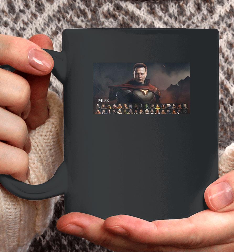 This Celebrity Mortal Kombat 1 Concept With Elon Musk Coffee Mug