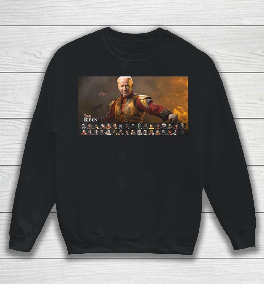 This Celebrity Mortal Kombat 1 Concept With Joe Biden Sweatshirt