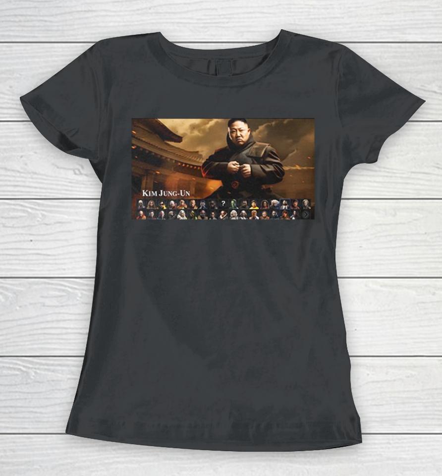 This Celebrity Mortal Kombat 1 Concept With Kim Jong Un Women T-Shirt