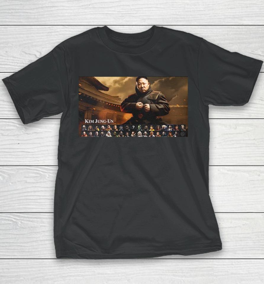 This Celebrity Mortal Kombat 1 Concept With Kim Jong Un Youth T-Shirt