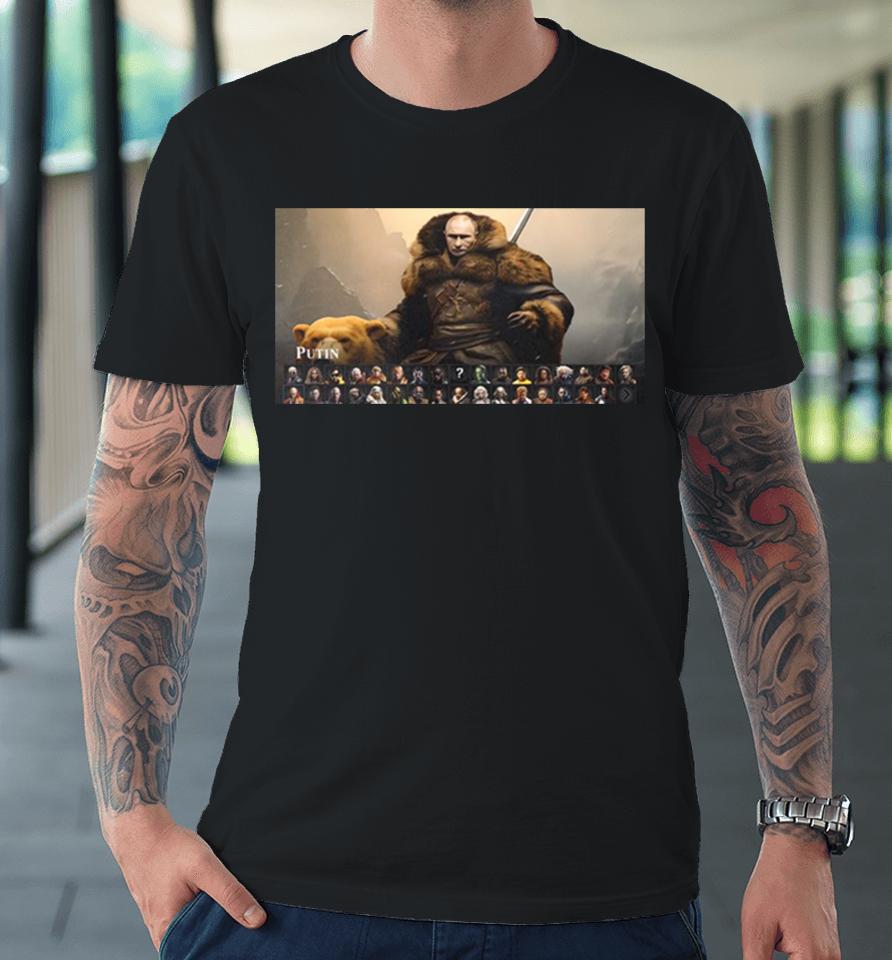 This Celebrity Mortal Kombat 1 Concept With Vladymir Putin Premium T-Shirt