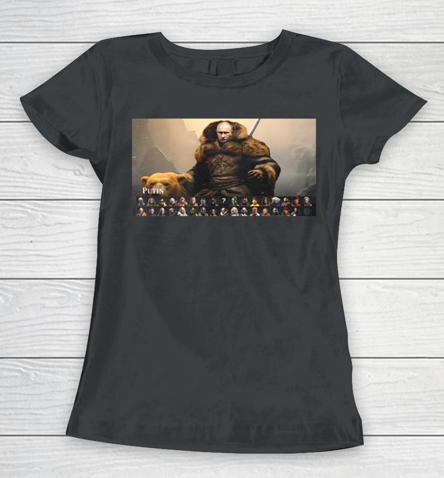 This Celebrity Mortal Kombat 1 Concept With Vladymir Putin Women T-Shirt