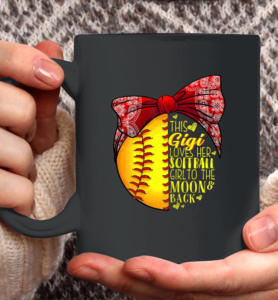 This Gigi Loves Her Softball Girl Softball Mother's Day Coffee Mug