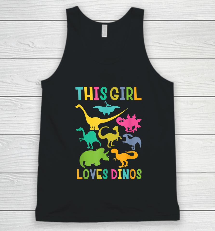 This Girl Loves Dinos Dinosaur Unisex Tank Top