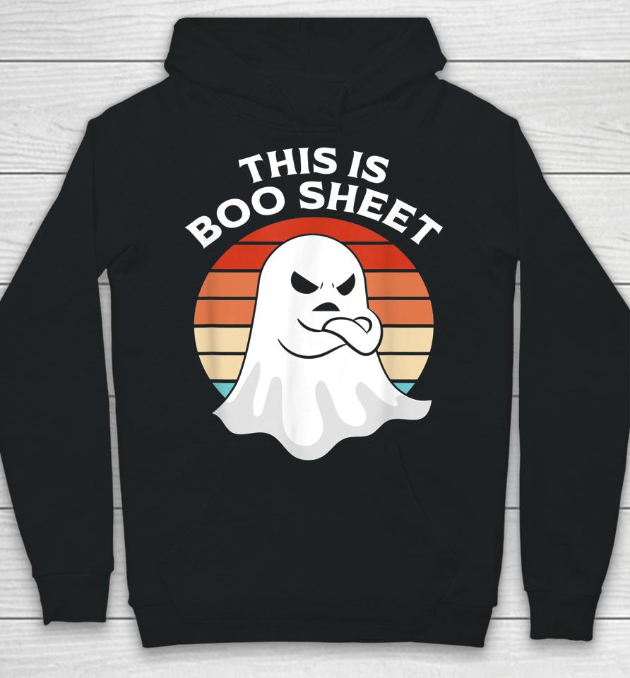This Is Boo Sheet Ghost Retro Halloween Costume Hoodie