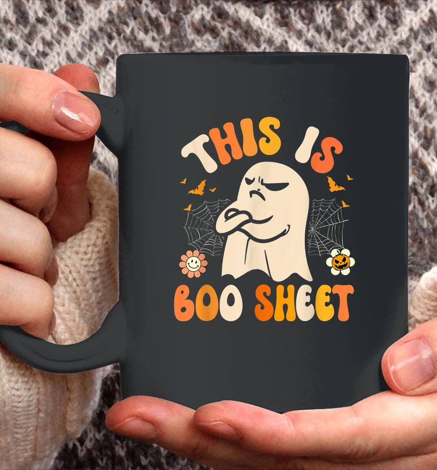 This Is Boo Sheet Ghost Retro Halloween Coffee Mug
