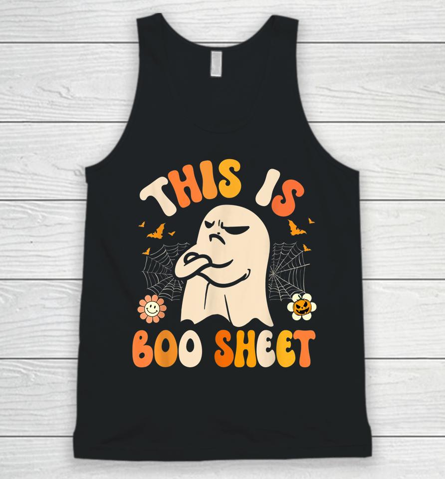 This Is Boo Sheet Ghost Retro Halloween Unisex Tank Top