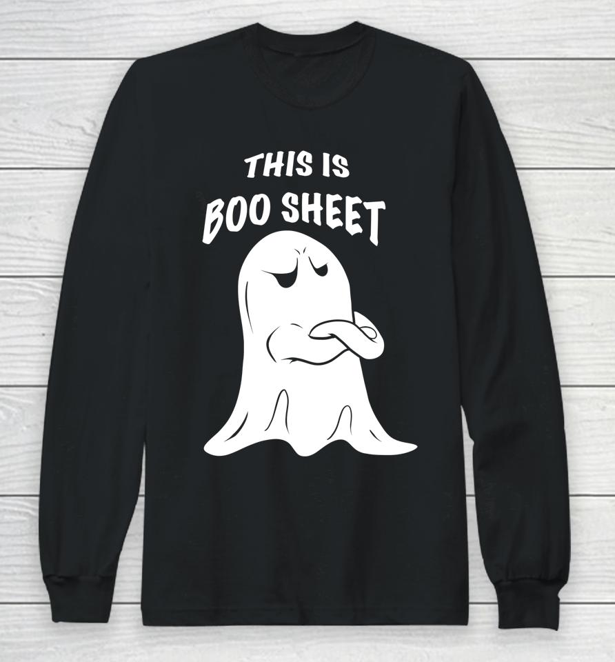 This Is Boo Sheet Halloween Ghost Costume Long Sleeve T-Shirt